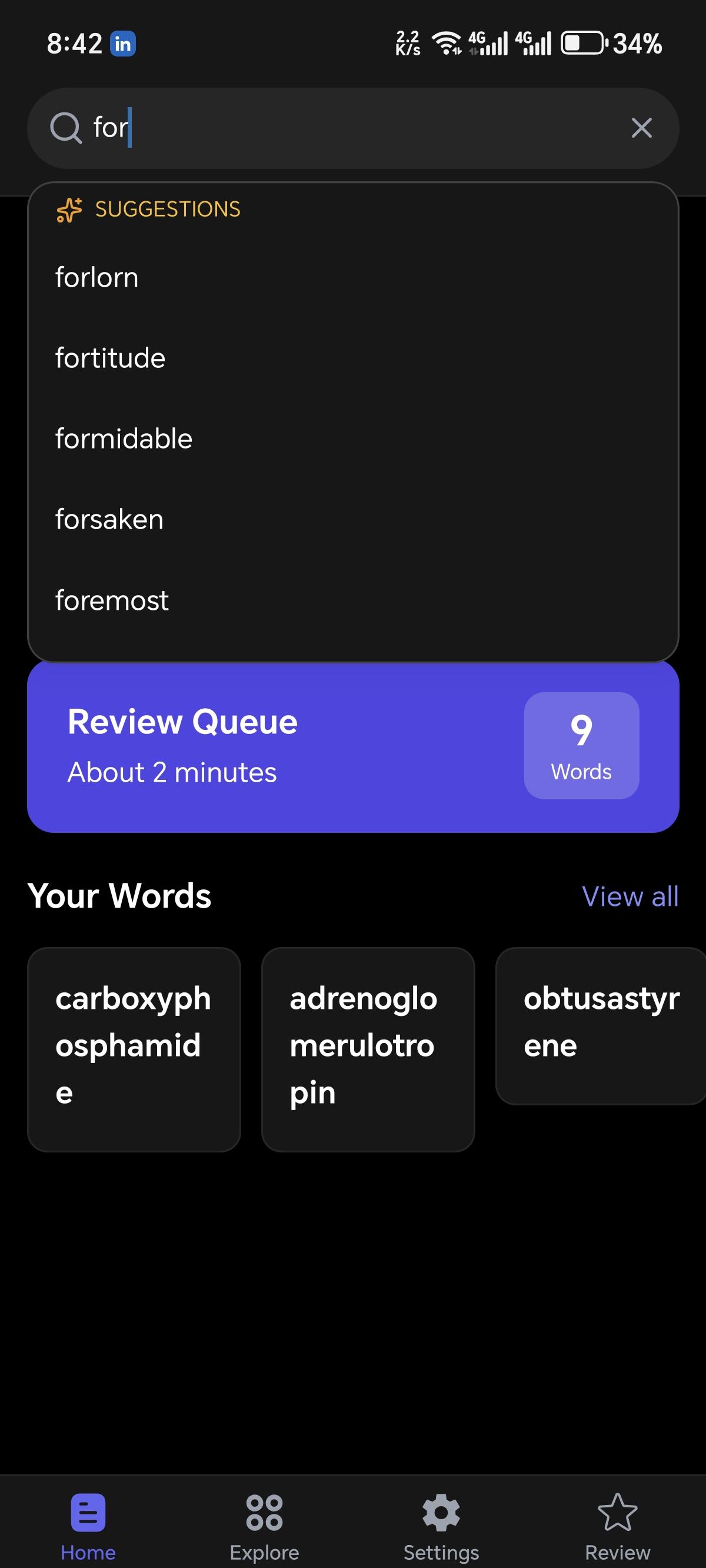 Vocab App - Multi-Mode Quiz System