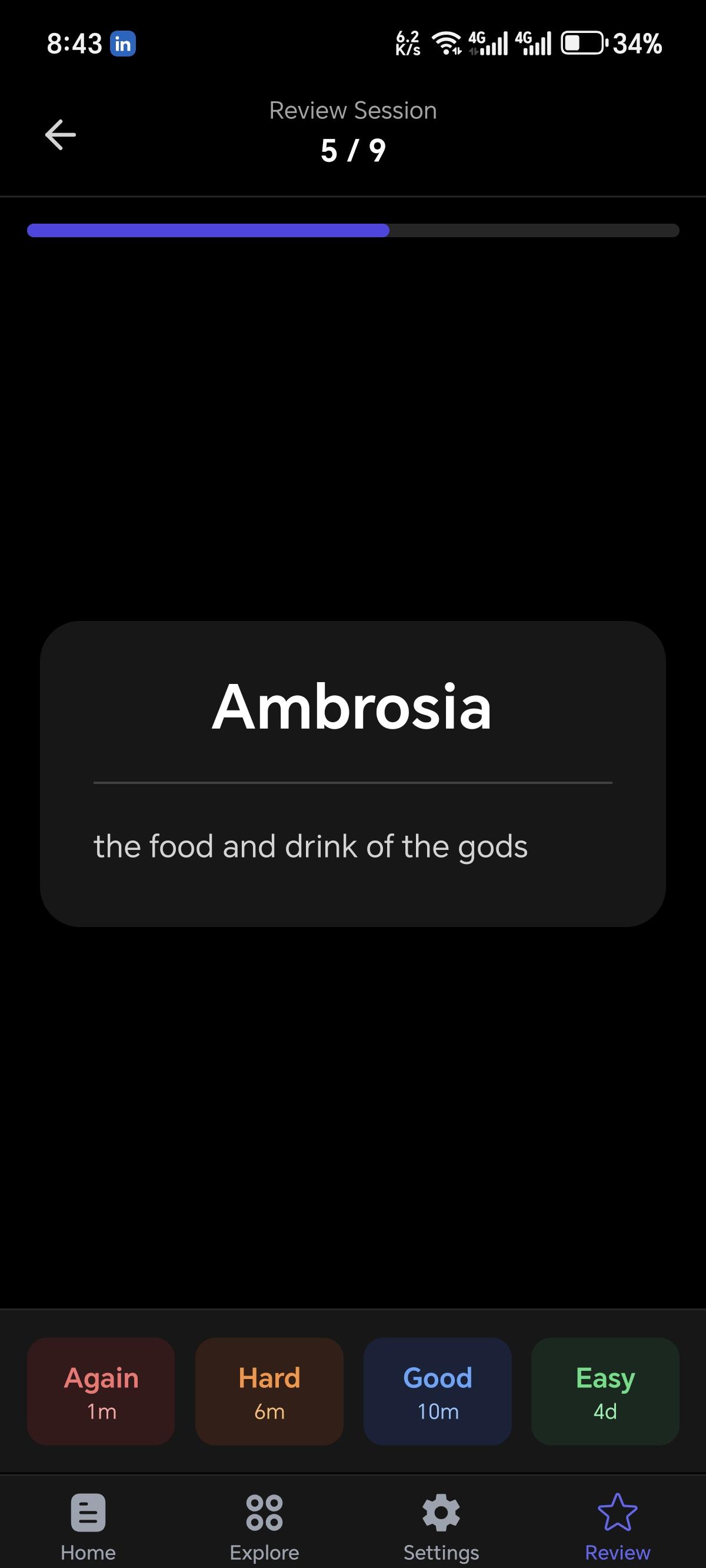 Vocab App - Learning Analytics Dashboard