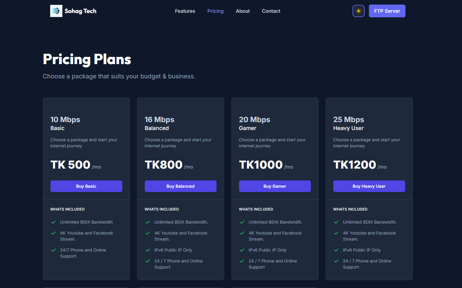 S.Tech - Features Section