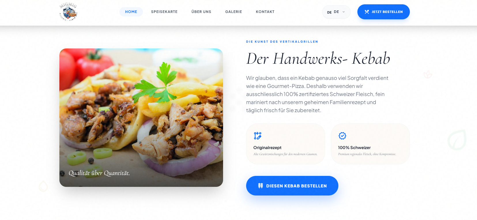 Mig Mig kebab storytelling section