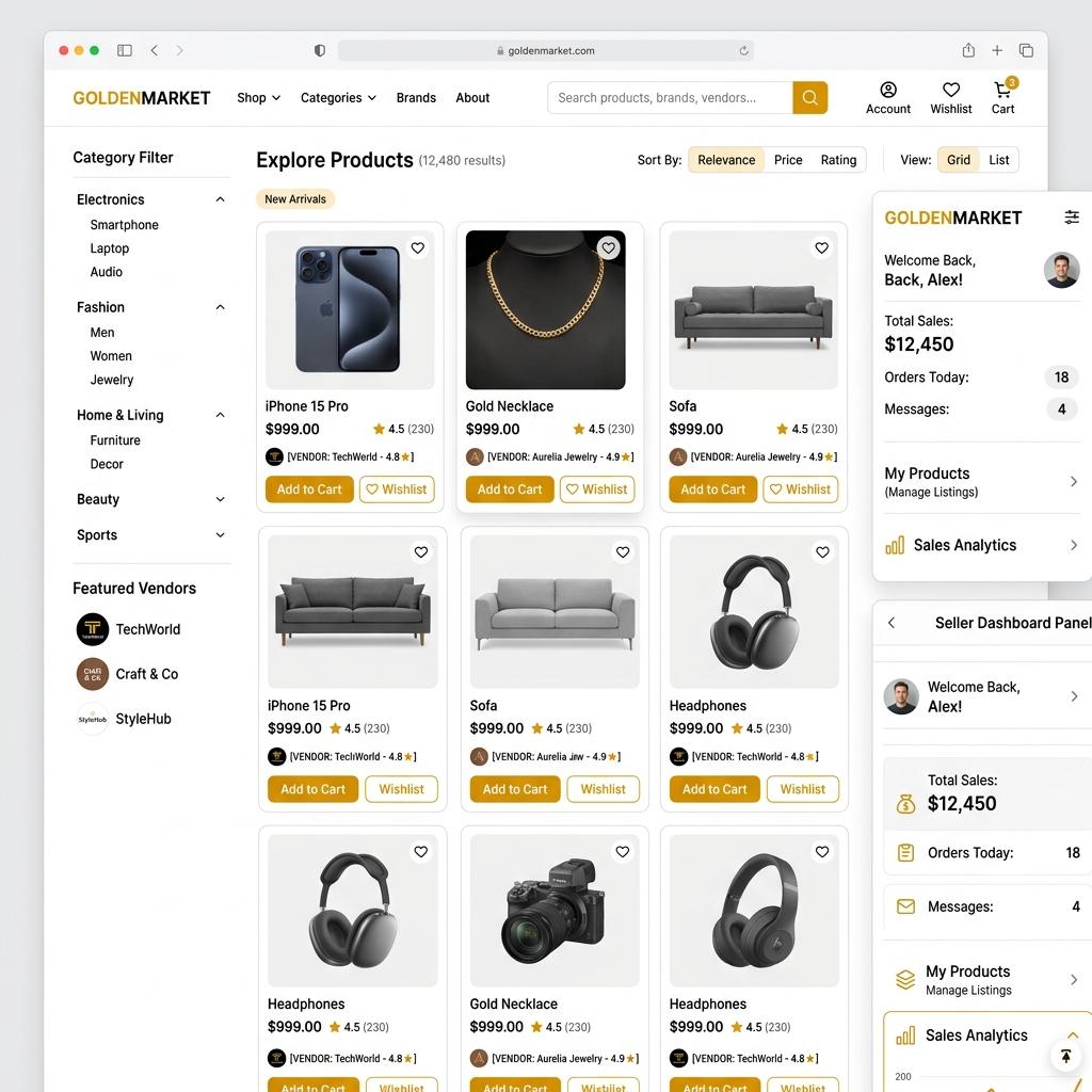 Marketplace Builder — BitSic ready-made solution preview