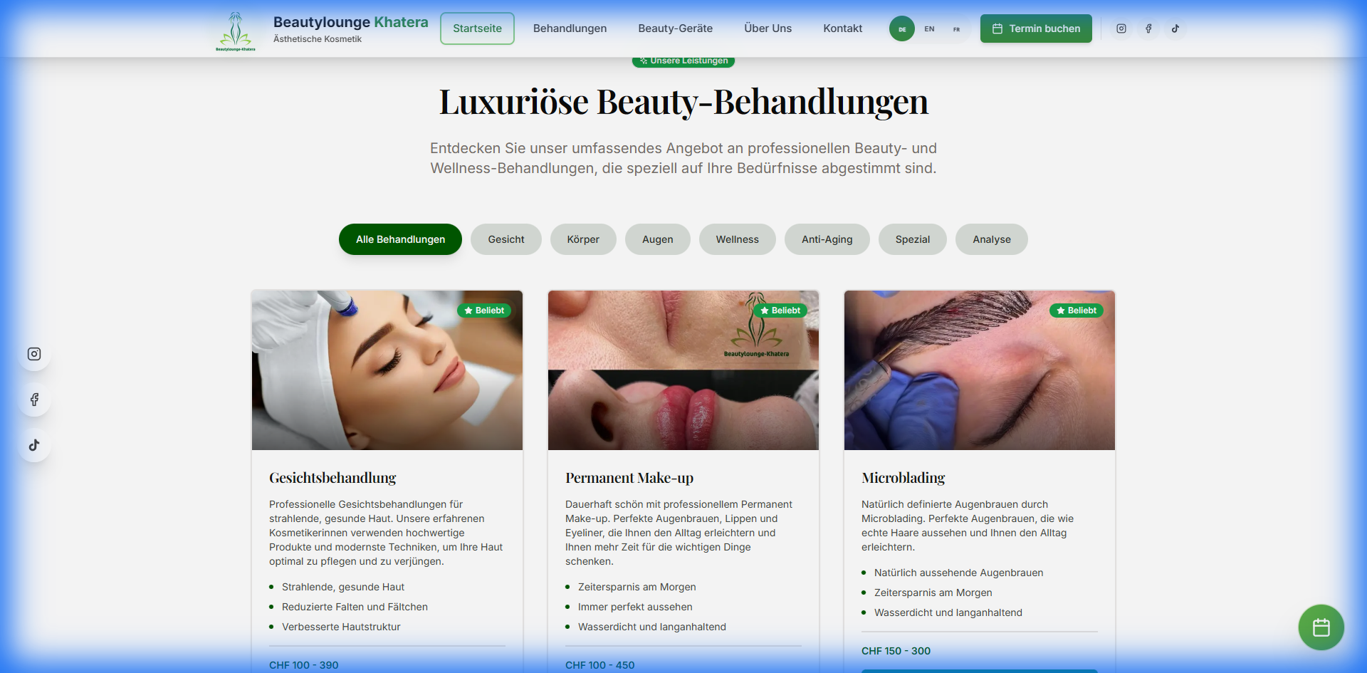 Beautylounge Khatera - Services Section